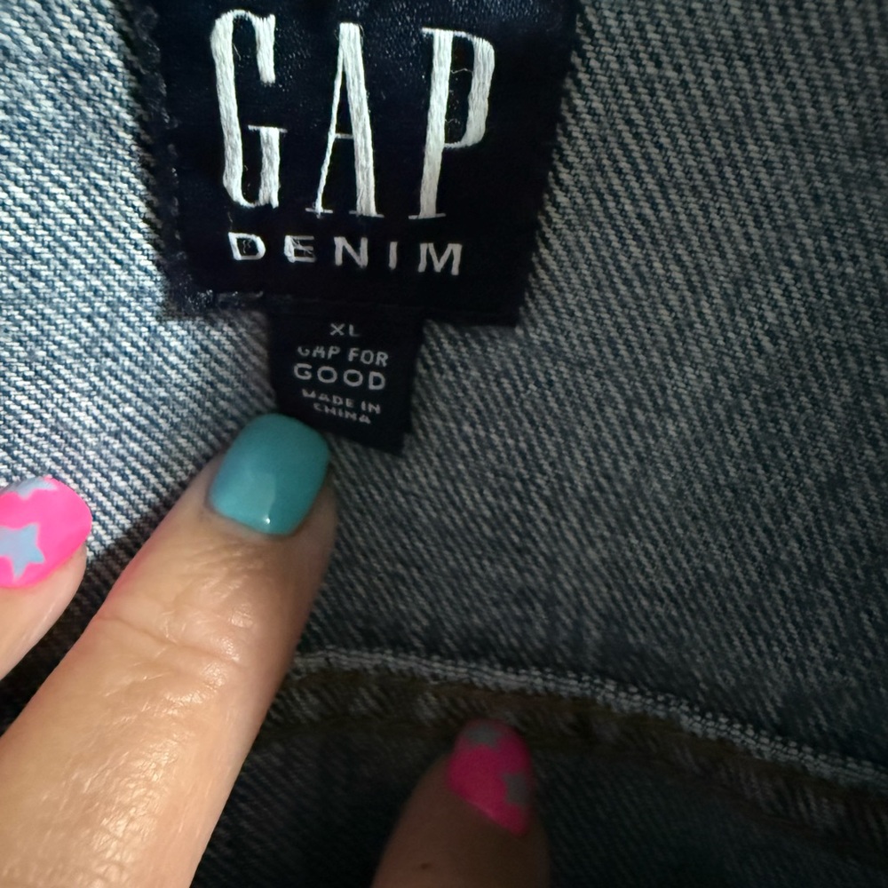 GAP Light Blue Jean Jacket. MICKEY MOUSE LOGO - Picture 4 of 4